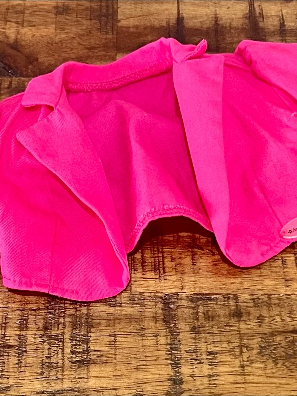American Girl Courtney Bright Hot Pink Crop Bolero Shrug